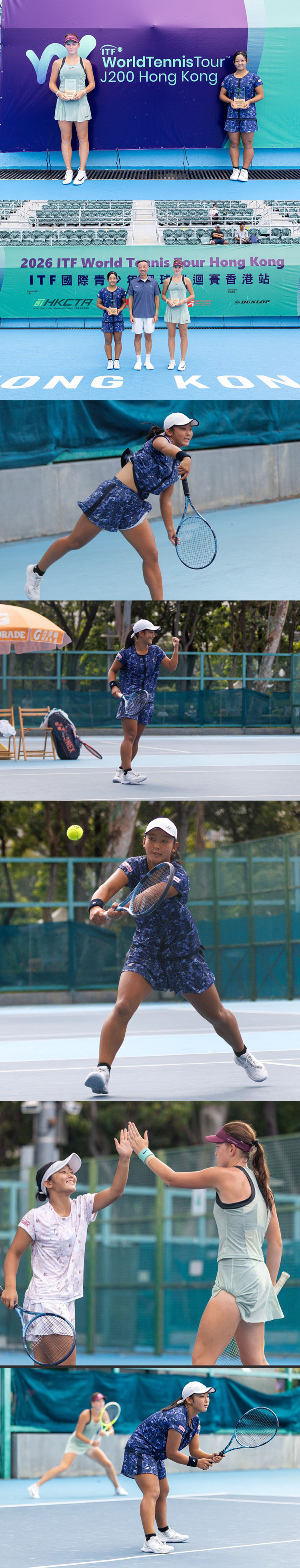 鈴木美波選手 ITF J200 Hong Kong大会のダブルスで優勝